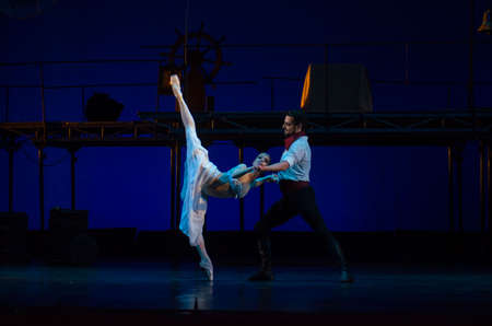 DNIPRO, UKRAINE â€“ MARCH 17, 2019: Classical ballet Corsair by Adolphe Adam performed by...