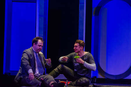 DNIPRO, UKRAINE - JULE 3, 2019: Comedy The Auditor by Mykola Gogol performed by members of the...