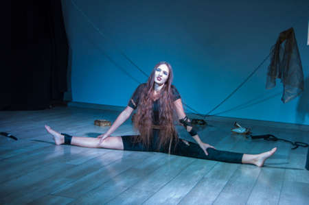 DNIPRO, UKRAINE â€” SEPTEMBER 22, 2019:  Polina Bulgarin  perfomes Tales of Decadence at  the...
