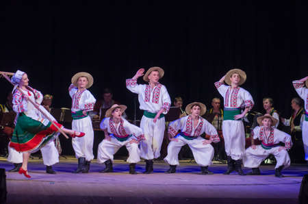 DNIPRO, UKRAINE - DECEMBER 5, 2019: National traditions, customs and rites of the Ukrainian people...