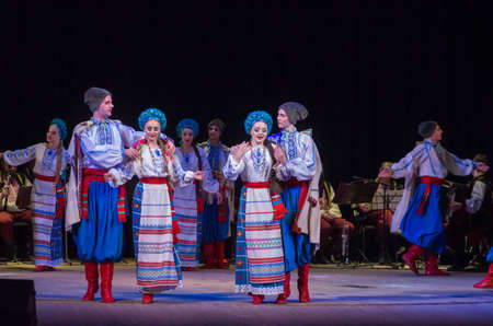 DNIPRO, UKRAINE - DECEMBER 5, 2019: National traditions, customs and rites of the Ukrainian people...