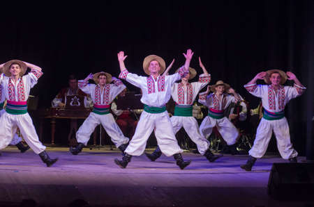 DNIPRO, UKRAINE - DECEMBER 5, 2019: National traditions, customs and rites of the Ukrainian people...