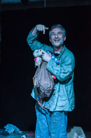 DNIPRO, UKRAINE - DECEMBER 15, 2019:  Chicago Abyss by Ray Bradbury  perfomed by members of  the Youth Theater Mirror.のeditorial素材