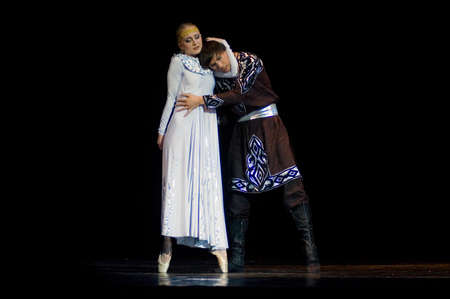 DNEPROPETROVSK, UKRAINE – JUNE 23: Princess Olga ballet performed by Dnepropetrovsk Opera and...