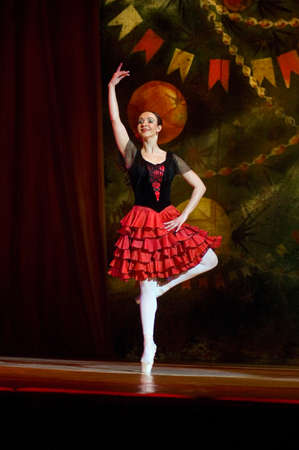 DNEPROPETROVSK, UKRAINE - FEBRUARY 18: Nutcracker ballet performed by Dnepropetrovsk Opera and Ballet Theatre ballet on February 18, 2011 in Dnepropetrovsk, Ukraine.のeditorial素材