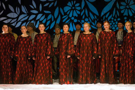 DNEPROPETROVSK, UKRAINE - MARCH 25: The cradle of life  ballet performed by Dnepropetrovsk Opera and Ballet Theatre ballet on March 25, 2011 in Dnepropetrovsk, Ukraine.のeditorial素材