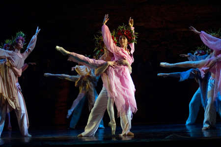 DNEPROPETROVSK, UKRAINE - MARCH 25: “The cradle of life”  ballet performed by Dnepropetrovsk...