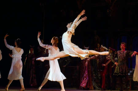 DNEPROPETROVSK, UKRAINE - APRIL 29: “Romeo and Juliet” ballet performed by Dnepropetrovsk Opera...