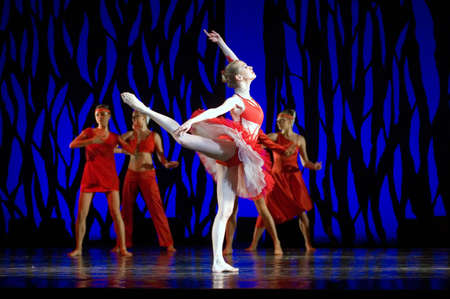 DNEPROPETROVSK, UKRAINE - JUNE 9: Members of the Dnepropetrovsk State Opera and Ballet Theatre perform " ZAKULIS?E " on June 9, 2011 in Dnepropetrovsk, Ukraine.のeditorial素材