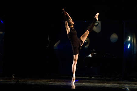 DNEPROPETROVSK, UKRAINE - JUNE 9: Members of the Dnepropetrovsk State Opera and Ballet Theatre perform " ZAKULIS?E " on June 9, 2011 in Dnepropetrovsk, Ukraine.のeditorial素材