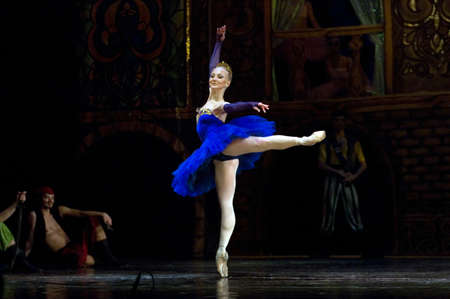 DNEPROPETROVSK, UKRAINE - OCTOBER 23: “Le Corsaire” ballet performed by Dnepropetrovsk Opera and...