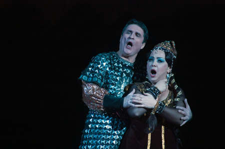 DNEPROPETROVSK, UKRAINE â€“ JANUARY 28: Members of the Dnepropetrovsk State Opera and Ballet...