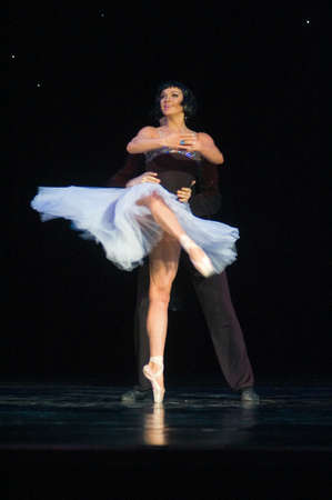 DNEPROPETROVSK, UKRAINE – APRIL 28:  Anastasia Volochkova performs during the «SHORT STORIES...