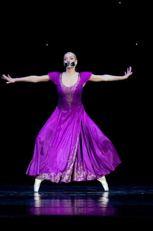 DNEPROPETROVSK, UKRAINE – APRIL 28:  Anastasia Volochkova performs during the «SHORT STORIES...