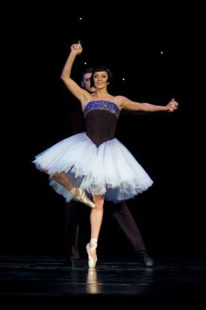 DNEPROPETROVSK, UKRAINE – APRIL 28:  Anastasia Volochkova performs during the «SHORT STORIES...