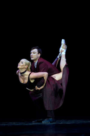 DNEPROPETROVSK, UKRAINE – APRIL 28:  Anastasia Volochkova performs during the «SHORT STORIES...