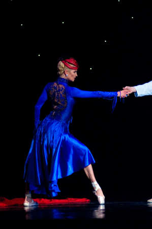 DNEPROPETROVSK, UKRAINE – APRIL 28:  Anastasia Volochkova performs during the «SHORT STORIES...