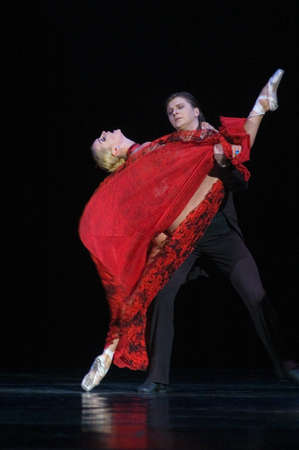 DNEPROPETROVSK, UKRAINE – APRIL 28:  Anastasia Volochkova performs during the «SHORT STORIES...