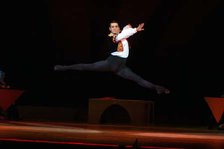 DNEPROPETROVSK, UKRAINE - JUNE 13: Members of the Dnepropetrovsk State Opera and Ballet Theatre perform "Don Quixote" on June 13, 2012 in Dnepropetrovsk, Ukraineのeditorial素材