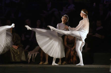 DNEPROPETROVSK, UKRAINE - NOVEMBER 27: Members of the Dnepropetrovsk State Opera and Ballet Theatre perform "Carmina Burana" on November 27, 2012 in Dnepropetrovsk, Ukraineのeditorial素材