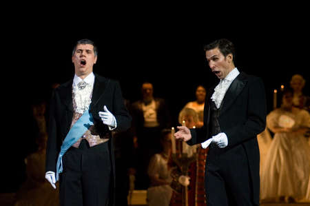 DNEPROPETROVSK, UKRAINE – NOVEMBER 15: Members of the Dnepropetrovsk State Opera and Ballet...