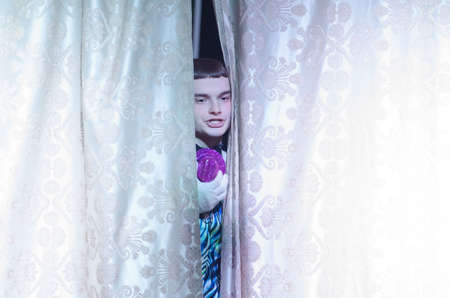 DNIPRO, UKRAINE - APRIL 25, 2021: Sanitarium perfomed by members of the Youth Theater Mirror.のeditorial素材