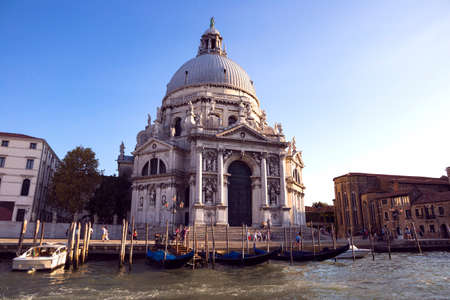 Catholic church Santa Maria della Salute in Venice, Italyの写真素材