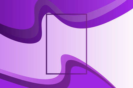 Modern art frame for text with flat geometric liquid shapes: Gradient colored (violet, pink)...