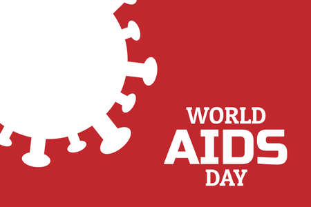 World aids day concept creative background with molecule of HIV - human immunodeficiency viruses....