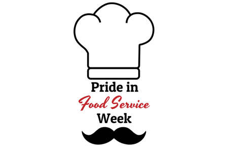 Pride in Food Service Week concept banner. Template for background, banner, card, poster with text inscription. Vector EPS10 illustration.のイラスト素材