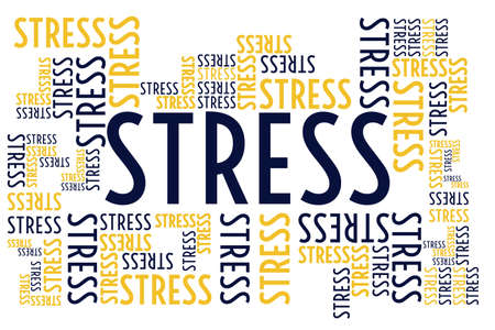 April is Stress Awareness Month. Holiday concept. Template for background, banner, card, poster with text inscription. Vector EPS10 illustration.のイラスト素材