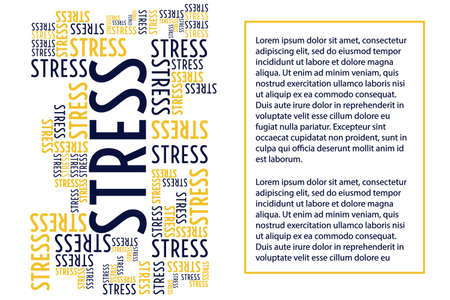 April is Stress Awareness Month. Holiday concept. Template for background, banner, card, poster with text inscription. Vector EPS10 illustration.のイラスト素材