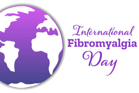 International Fibromyalgia Awareness Day. May 12. Holiday concept. Template for background, banner, card, poster with text inscription. Vector EPS10 illustration.のイラスト素材