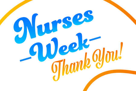 National Nurses Week. Holiday concept. Template for background, banner, card, poster with text inscription. Vector illustration.のイラスト素材