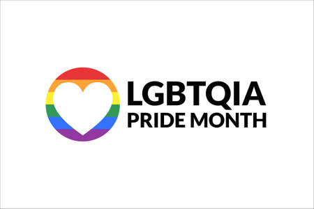 LGBT Pride Month. Holiday concept. Template for background, banner, card, poster with text inscription. Vector EPS10 illustration.のイラスト素材