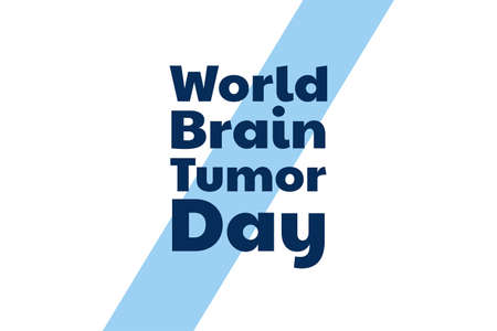 World Brain Tumor Day concept. June 8. Template for background, banner, card, poster with text inscription. Vector EPS10 illustration.のイラスト素材