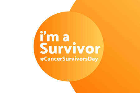 National Cancer Survivors Day. June. Holiday concept. Template for background, banner, card, poster with text inscription.のイラスト素材