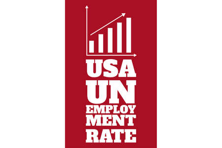 Unemployment concept. Template for background, banner, poster with text inscription.のイラスト素材