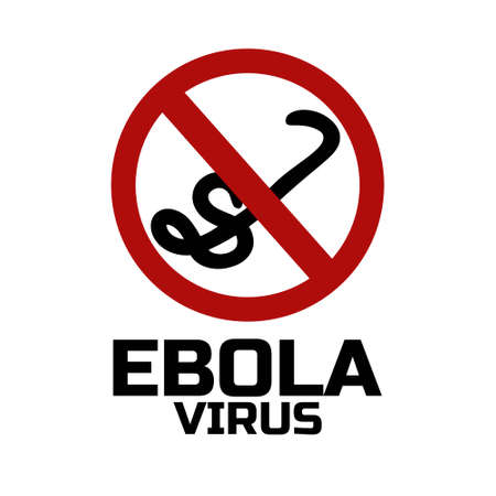 Ebola virus concept. Template for background, banner, poster. Vector illustration.のイラスト素材