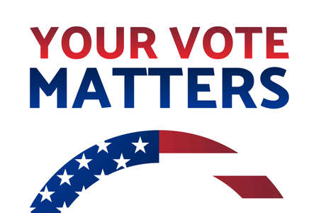 The 2020 United States Presidential Election concept. Template for background, banner, card, poster with text inscription. Vector EPS10 illustration.のイラスト素材