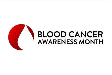 September is National Blood Cancer Awareness Month. Template for background, banner, card, poster with text inscription. Vector illustration.のイラスト素材