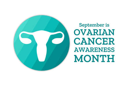 Ovarian Cancer Awareness Month. Template for background, banner, card, poster with text inscription. Vector EPS10 illustration.のイラスト素材