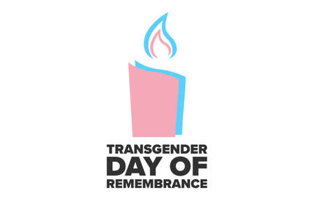 Transgender Day of Remembrance. November 20. Holiday concept. Template for background, banner, card, poster with text inscription.のイラスト素材