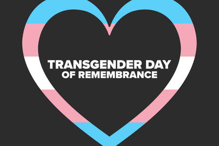 Transgender Day of Remembrance. November 20. Holiday concept. Template for background, banner, card, poster with text inscription.のイラスト素材