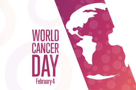 World Cancer Day. February 4. Holiday concept.のイラスト素材