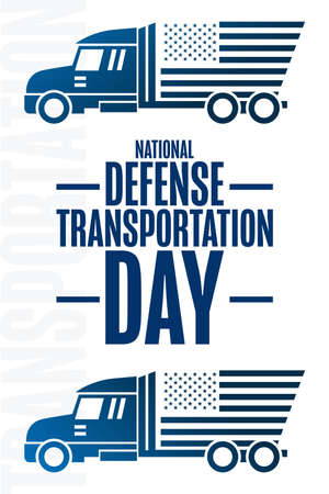 National Defense Transportation Day. Holiday concept. Template for background, banner, card, poster with text inscription. Vector EPS10 illustration.のイラスト素材