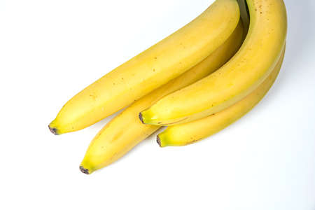 bananas against white backgroundの写真素材