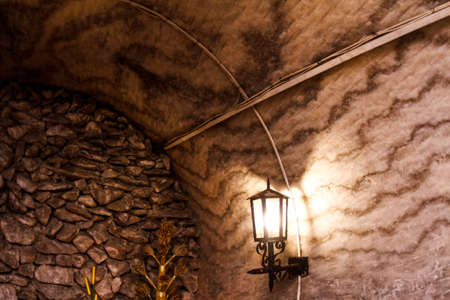 The texture of the salt. Salt wallの写真素材