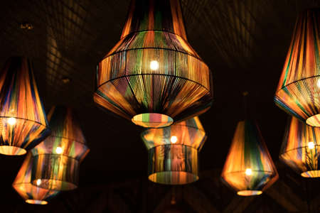 Chinese Lanterns in old China townの写真素材