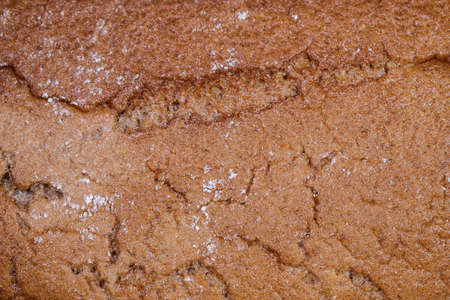 Black bread close-up. Texture on white backgroundの写真素材